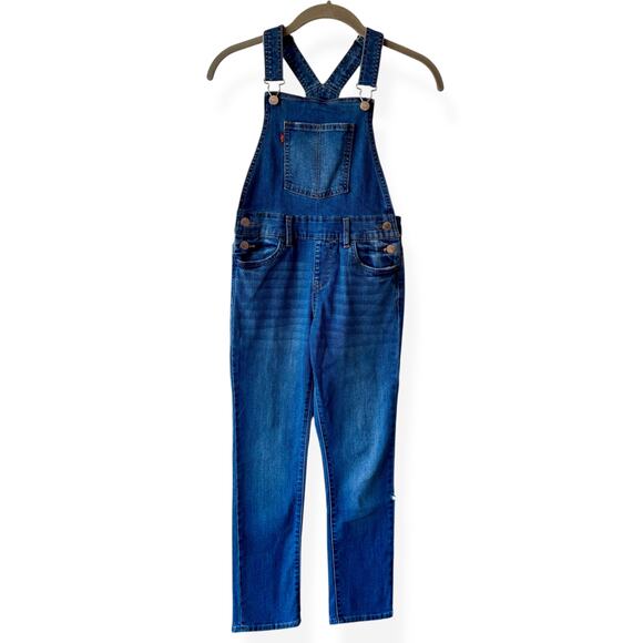 Levi's Denim Girlfriend Overalls Girls 8 - Picture 1 of 9